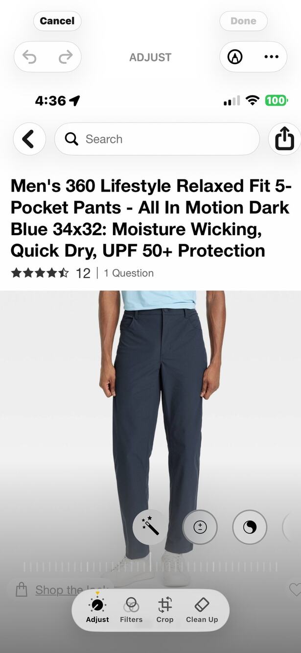 Men's 360 Lifestyle Relaxed Fit 5-pocket Pants - All In Motion